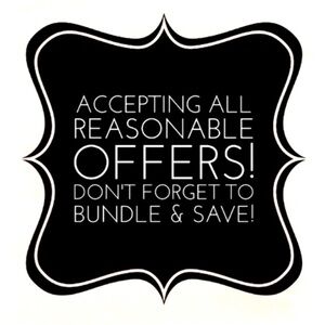Make an offer or bundle your likes for an offer!✨